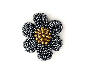 Paolin Flor Pequeña Gris Plomo