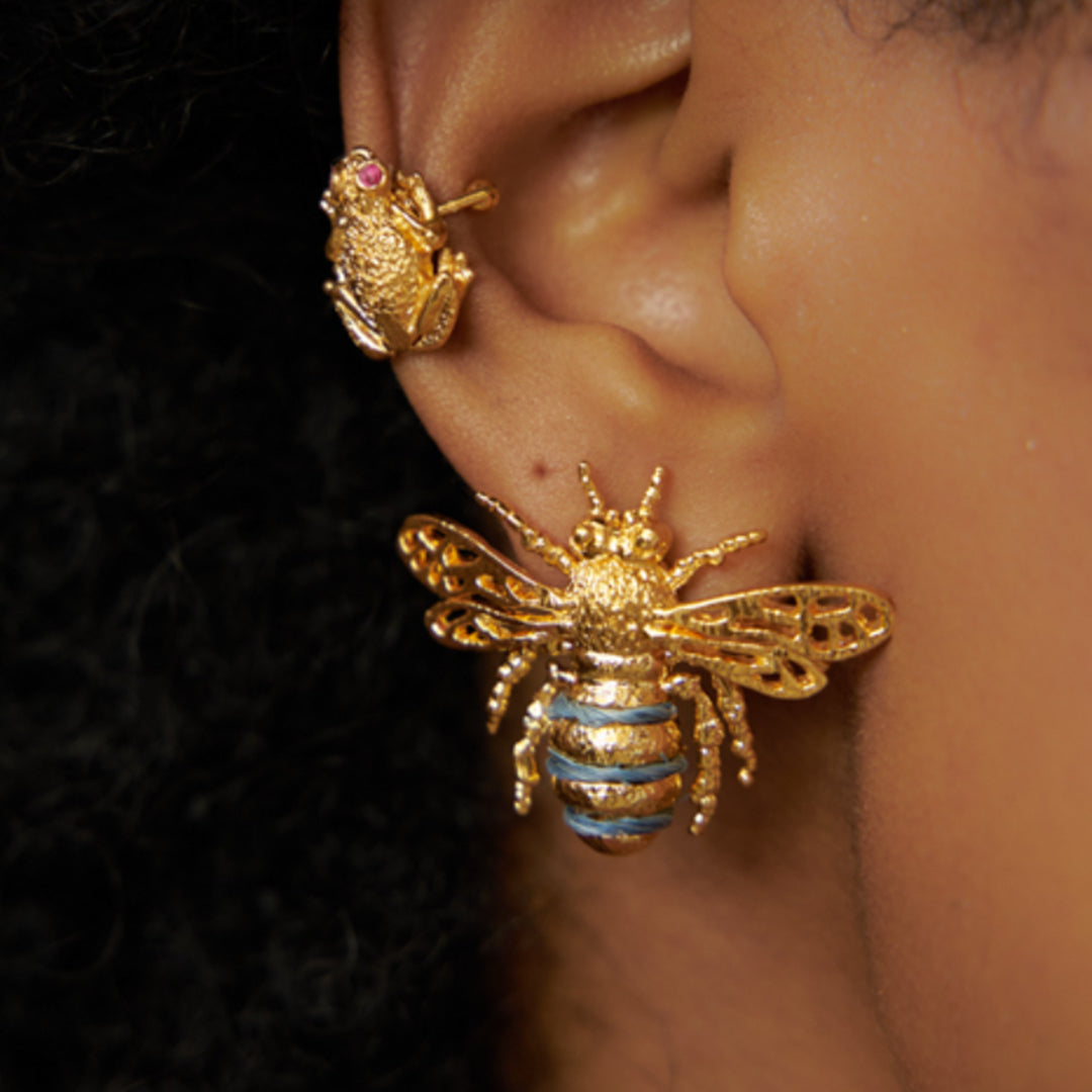 Aretes Abeja Reina
