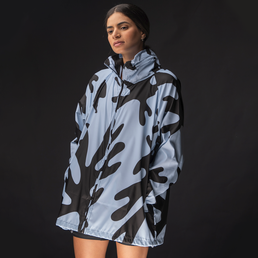 Rompevientos Oversize Alga Celeste