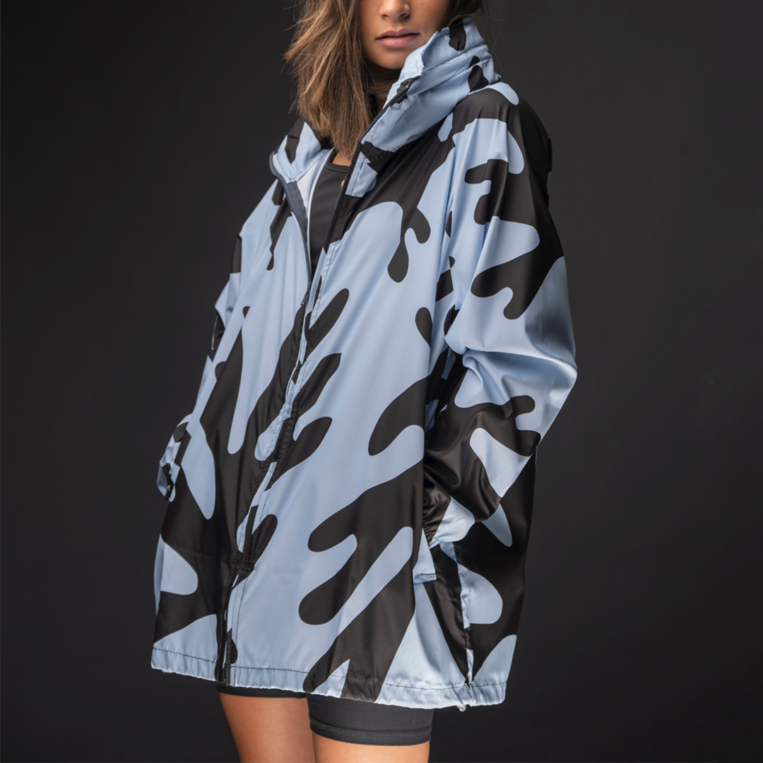 Rompevientos Oversize Alga Celeste