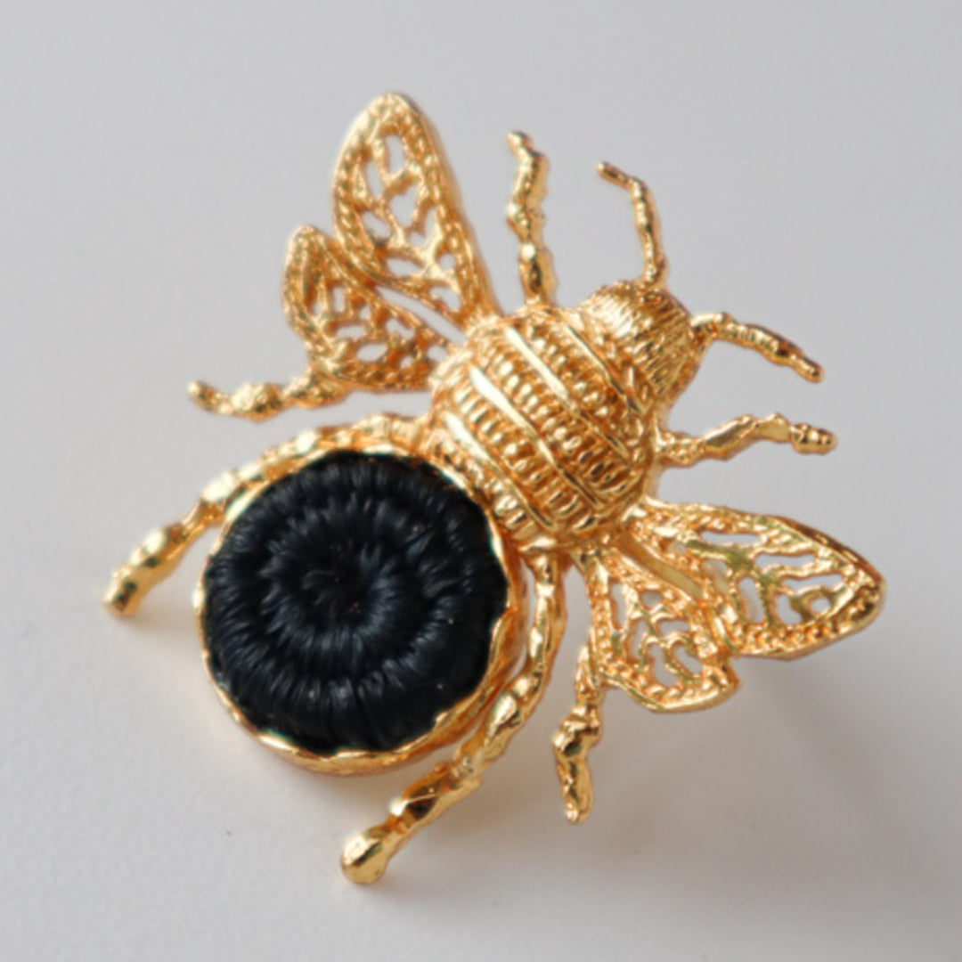 Anillo Abeja Tejido