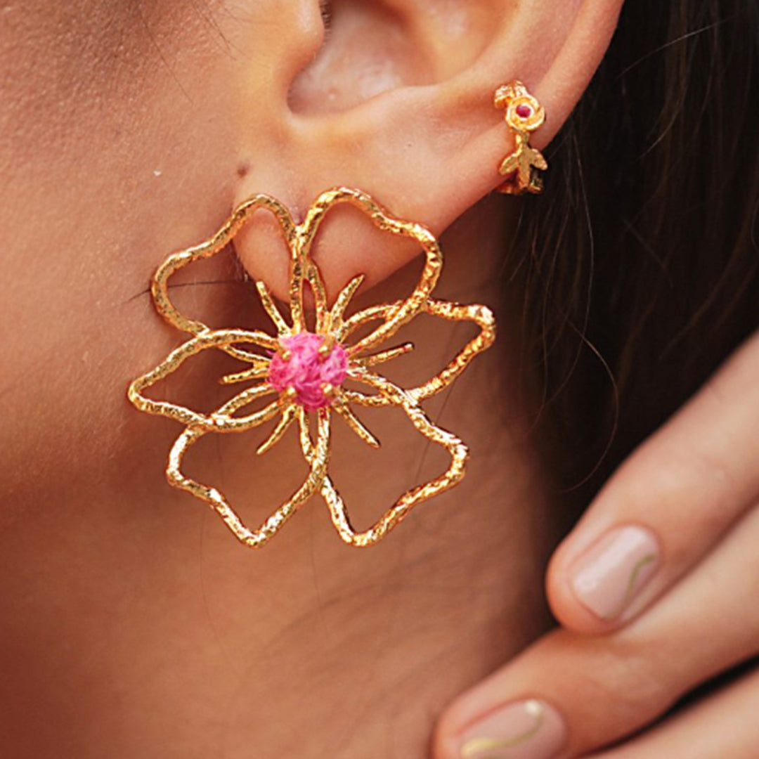 Aretes Flor de Hilo