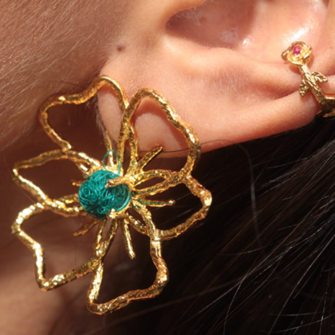 Aretes Flor de Hilo