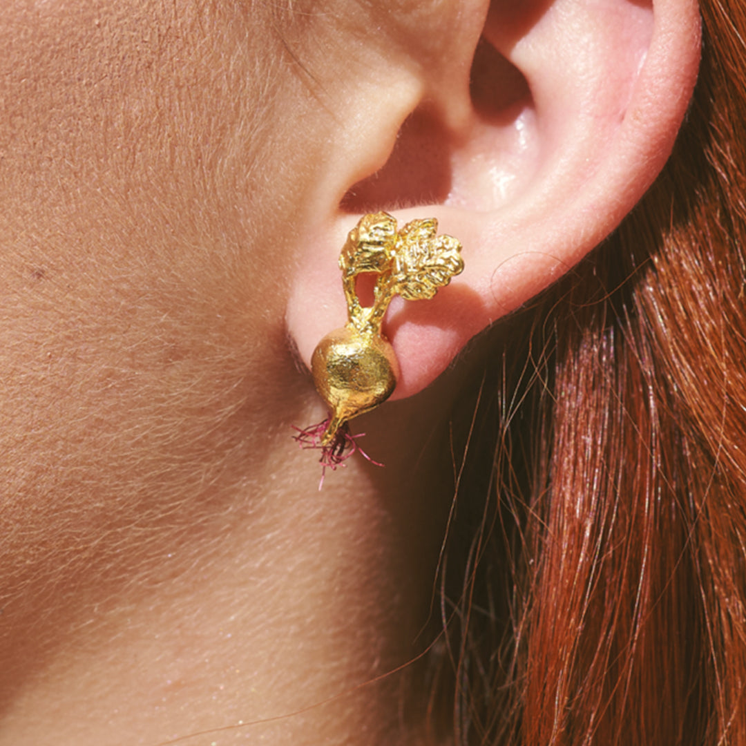 Aretes Remolacha
