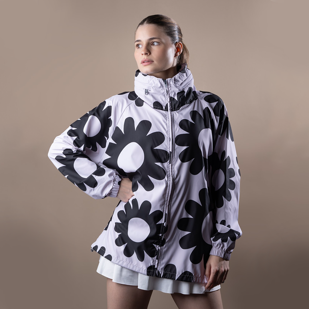 Rompevientos Oversize Blooming Beige