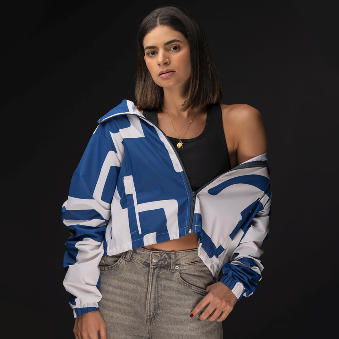 Rompevientos Cropped Blue City