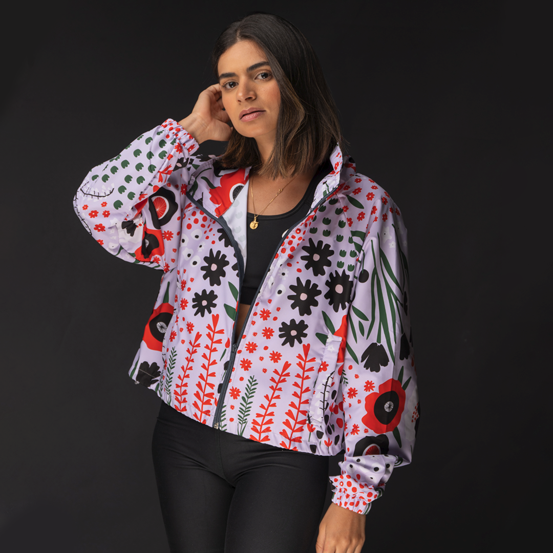 Rompevientos Cropped Cerezo
