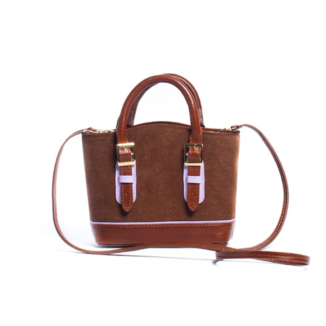 Picnic Bag Taupe x lila