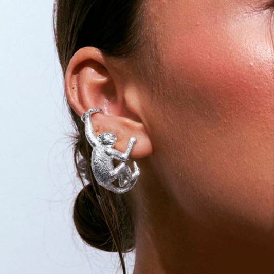 Ear Cuff Mono plata