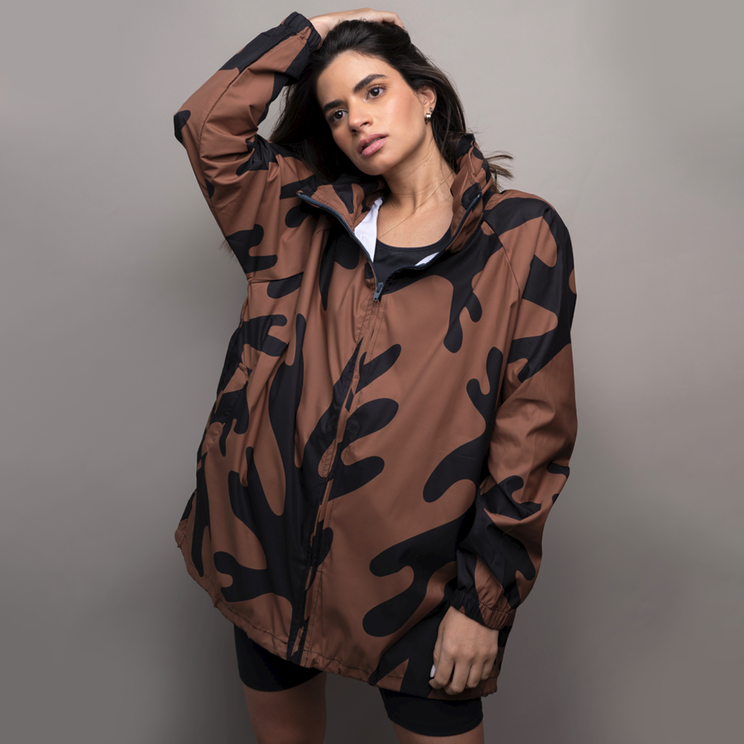 Rompevientos Oversize Alga Café