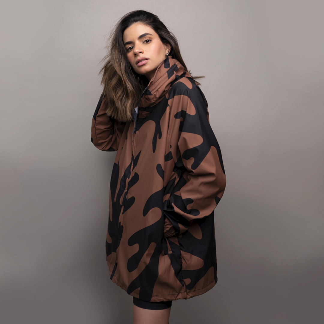 Rompevientos Oversize Alga Café