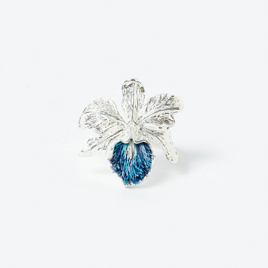 Anillo Cattleya Plateado