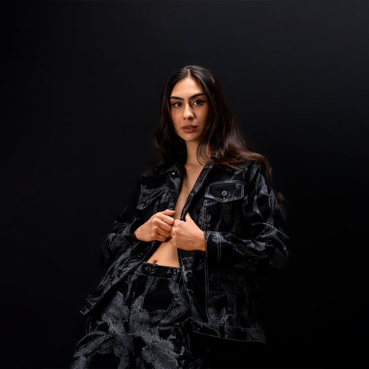 Eleonora Flower Jacket Black