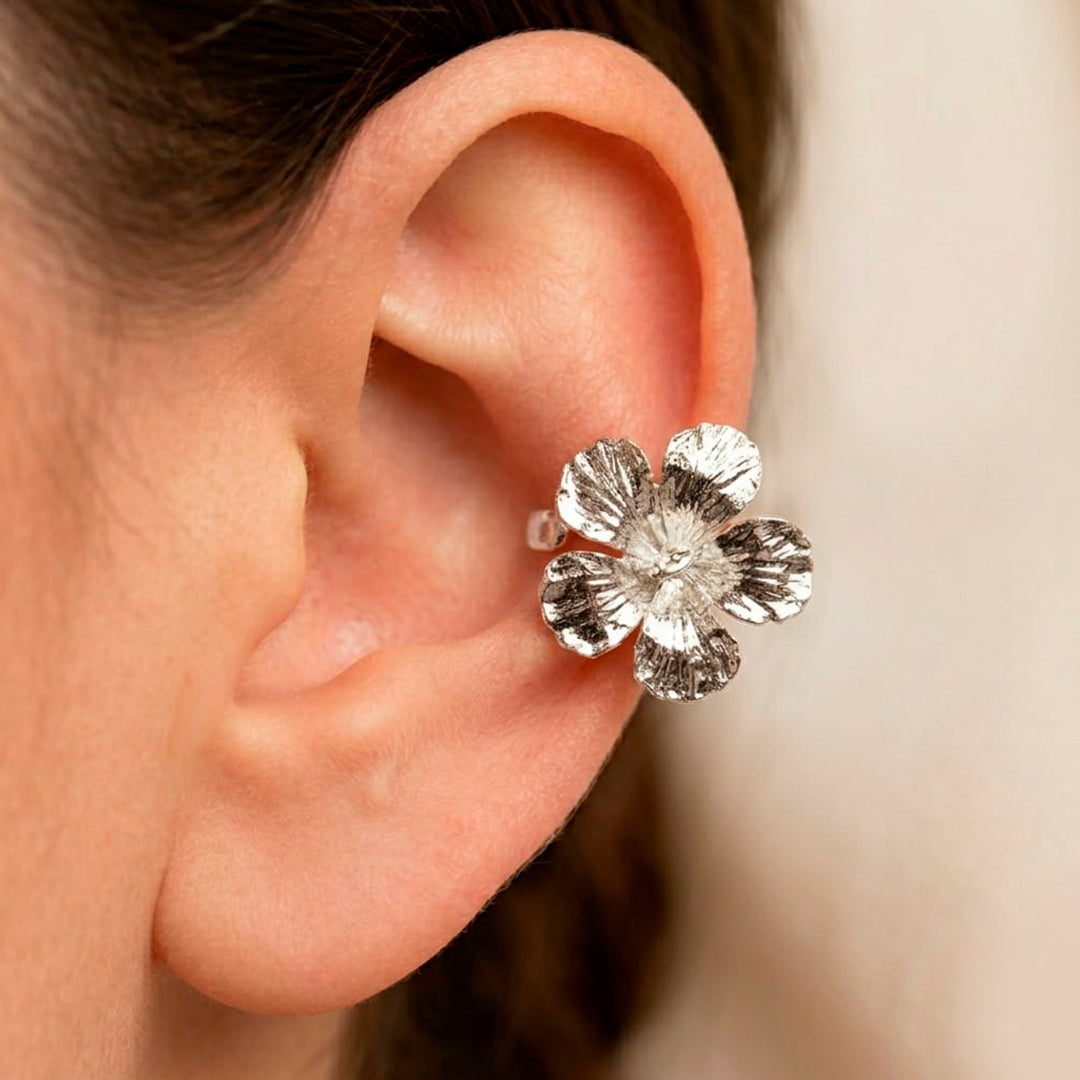 Ear Cuff Cayena Plateado