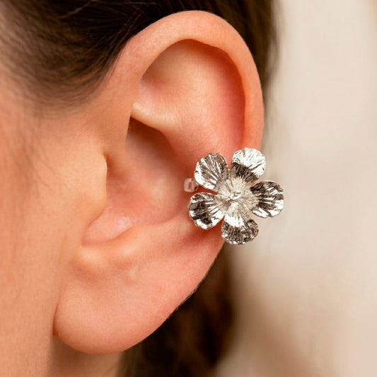 Ear Cuff Cayena Plateado