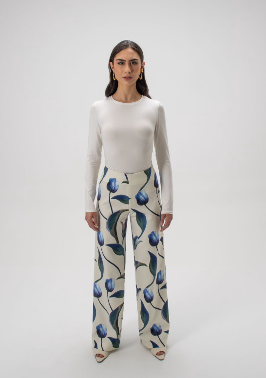 Cayetana Flower Dance Ivory Pants