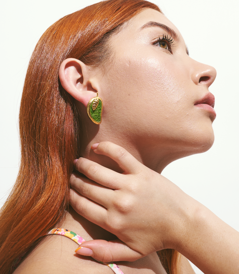 Aretes Mango dorado
