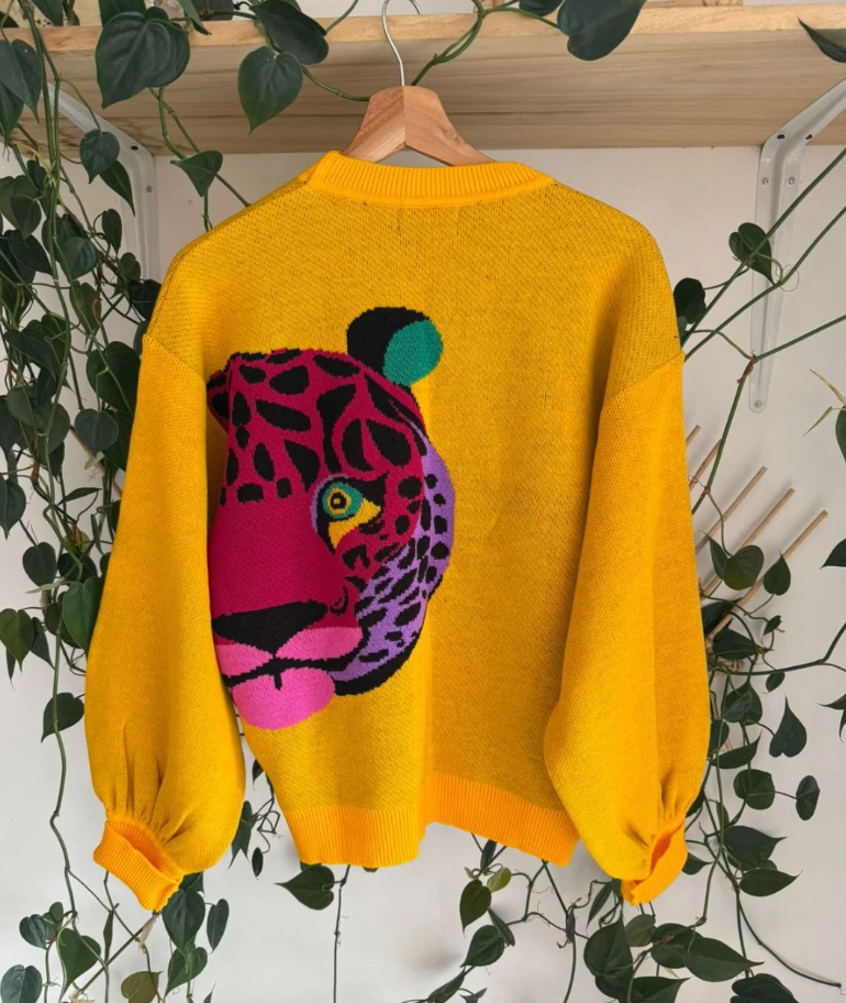 Sweater Leopardo yellow