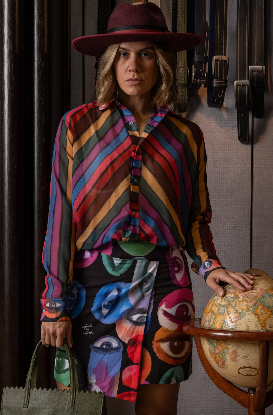 Falda midi Presente Rozando Ojos