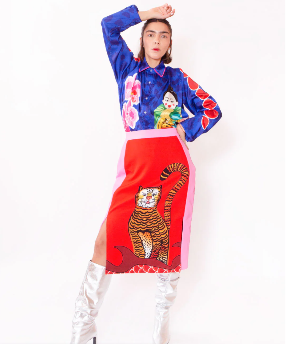 Falda Lucky tiger