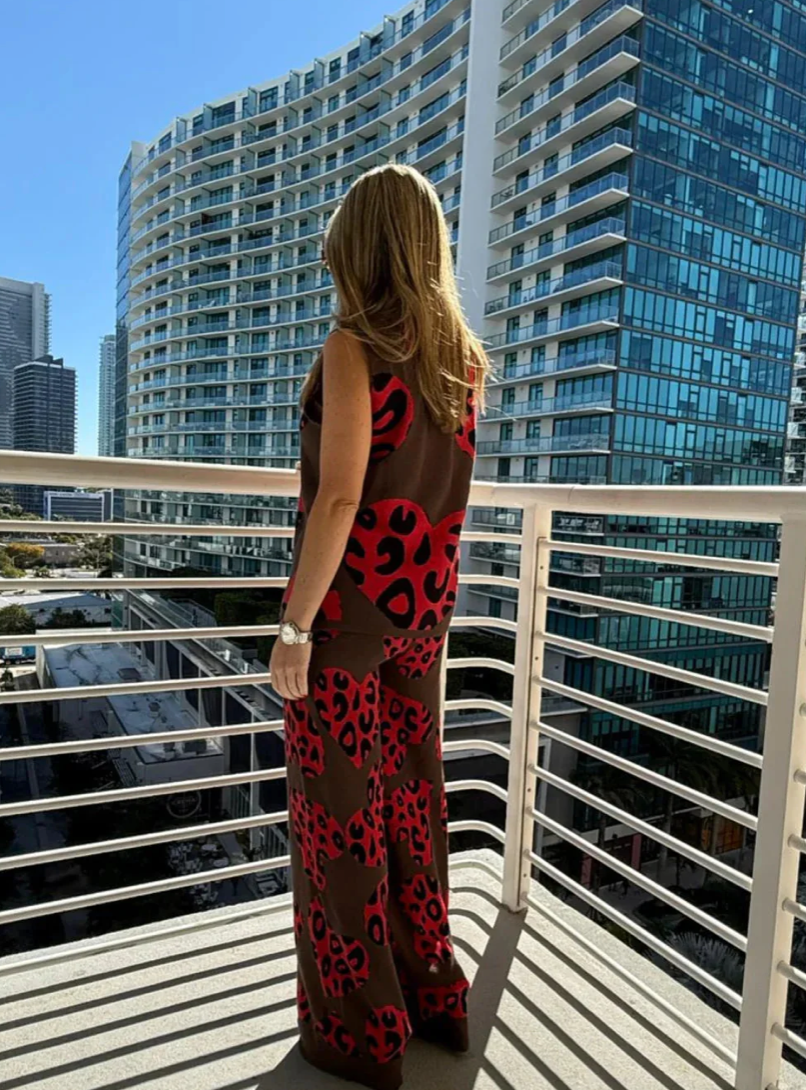 Animal print pants