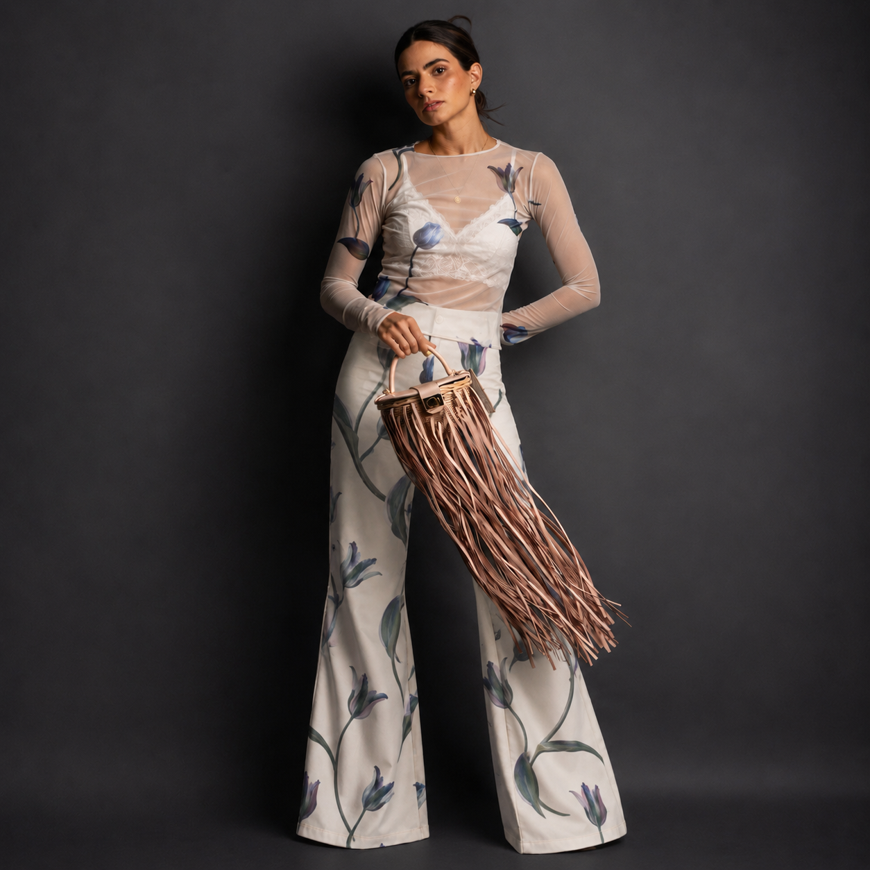 Cayetana Flower Dance Ivory Pants