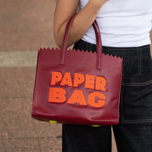 Paper Bag Short Burdeos