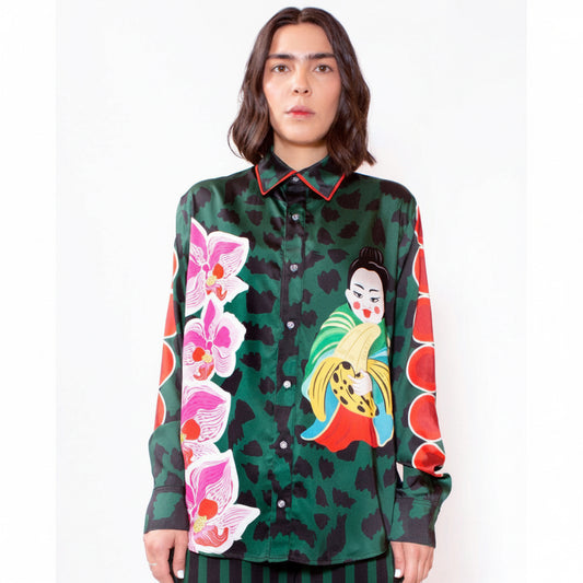 Camisa Tropical Dynisty Verde