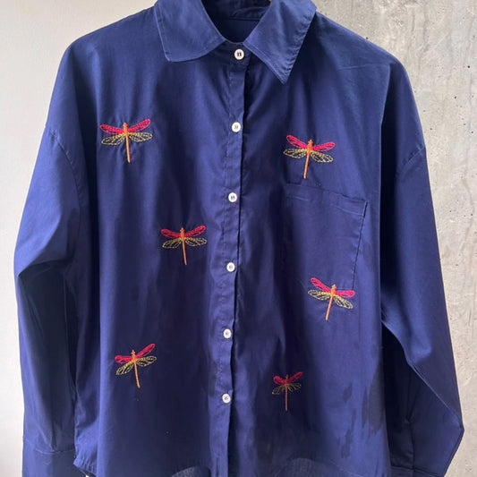 Camisa Libélula Azul