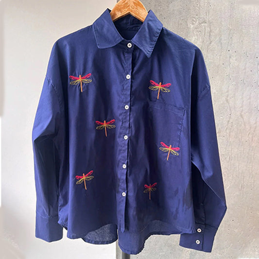Camisa Libélula Azul