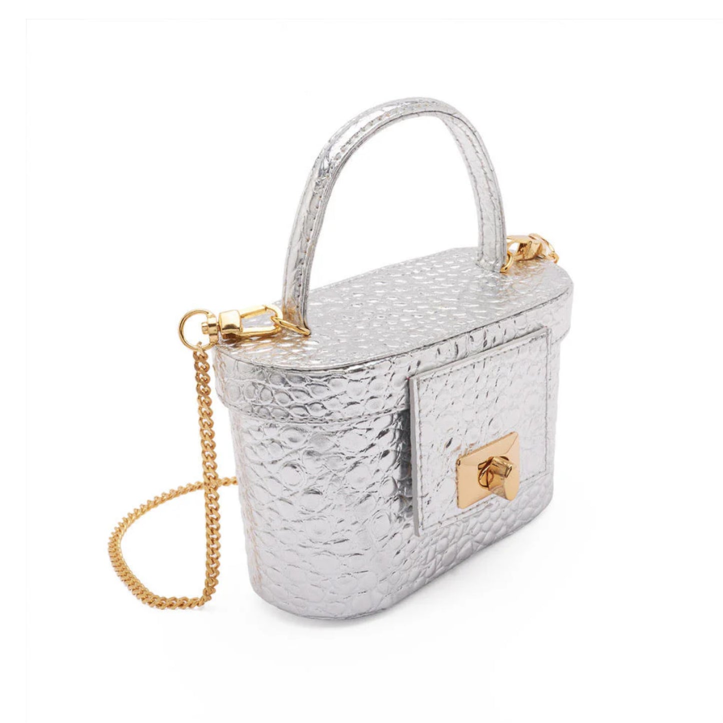 Micro Secretaire Bag Silver