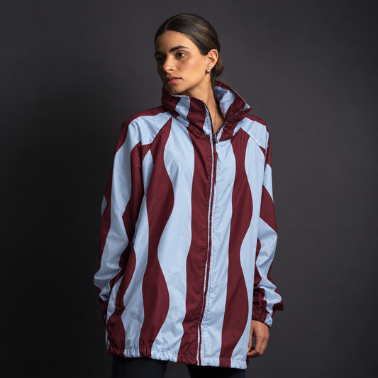 Rompevientos Oversize Go with the Flow Burgundy