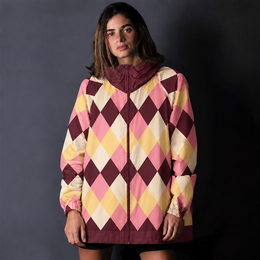 Rompevientos Oversize Retro Pop