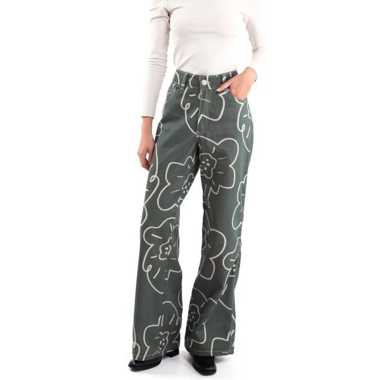 Pantalón Enamorarse Verde Militar