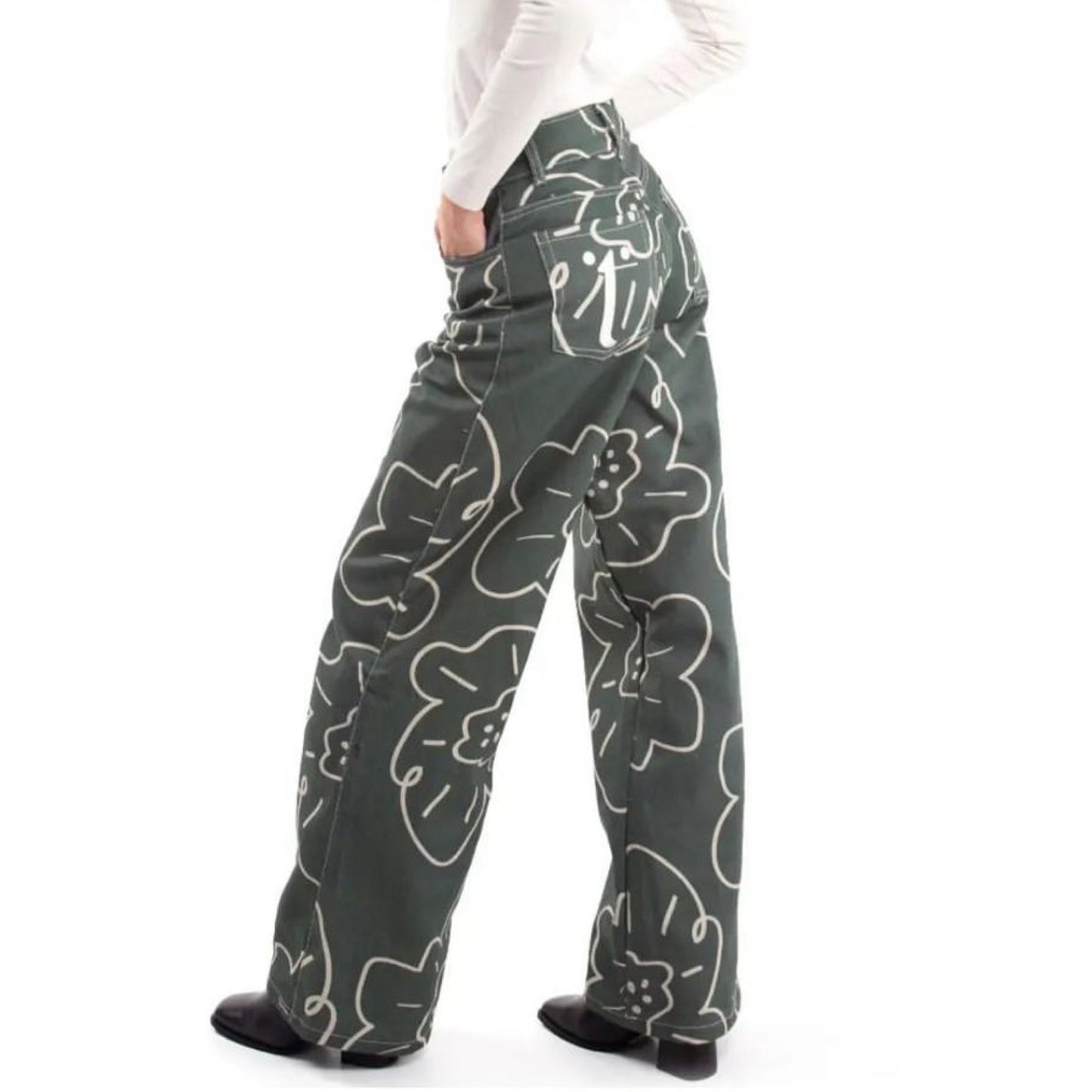 Pantalón Enamorarse Verde Militar