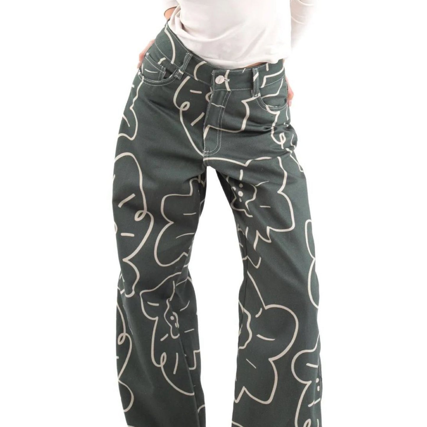 Pantalón Enamorarse Verde Militar