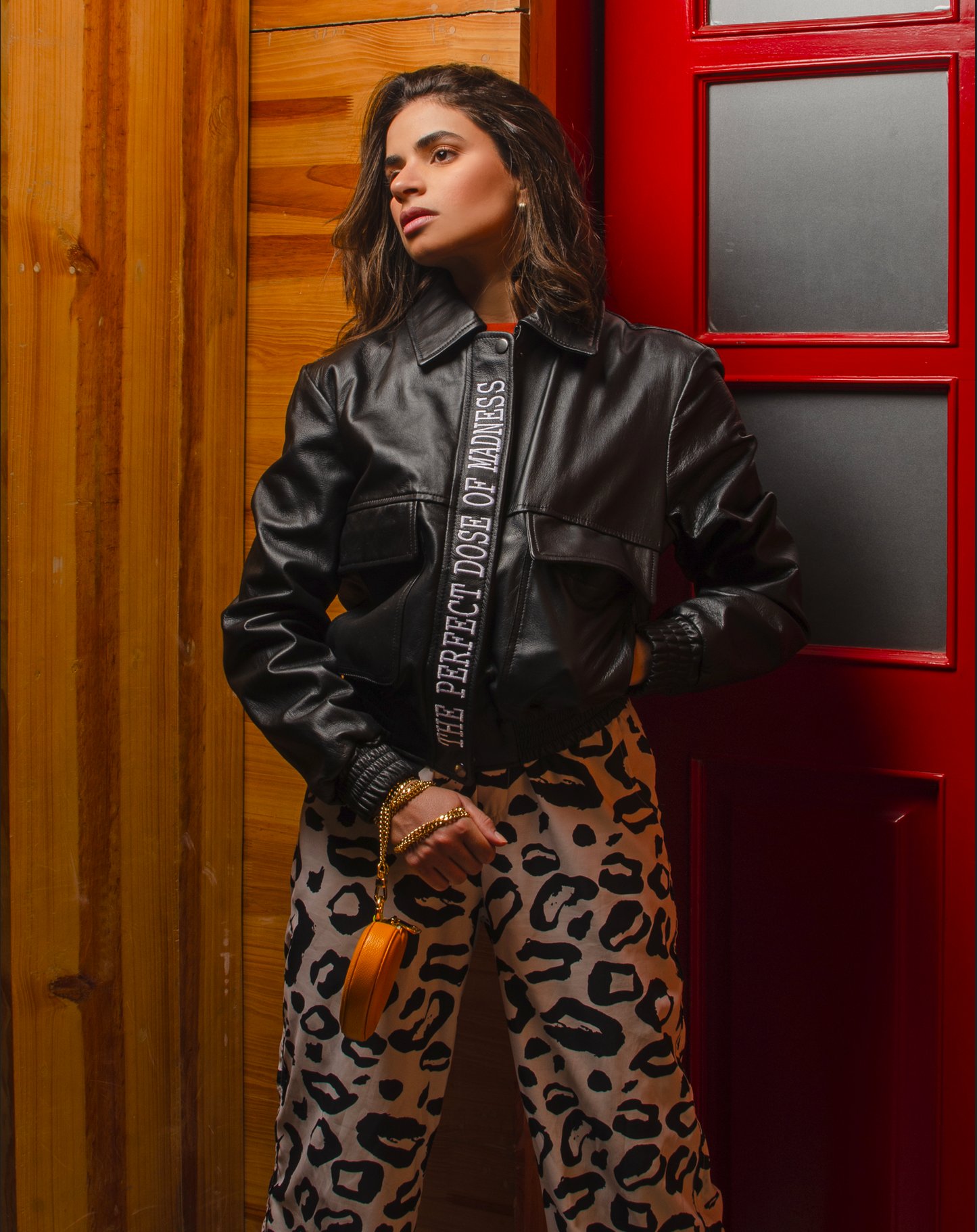 Chaqueta Bomber Negra