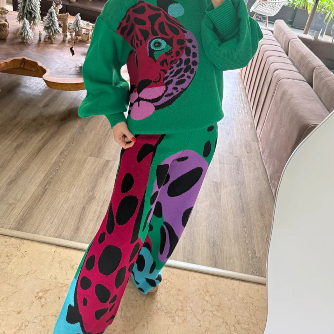 Pantalón Leopardo Verde