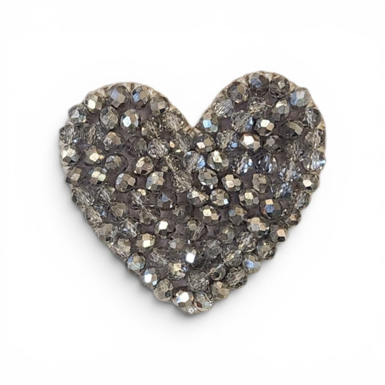 Mini corazon murano plateado