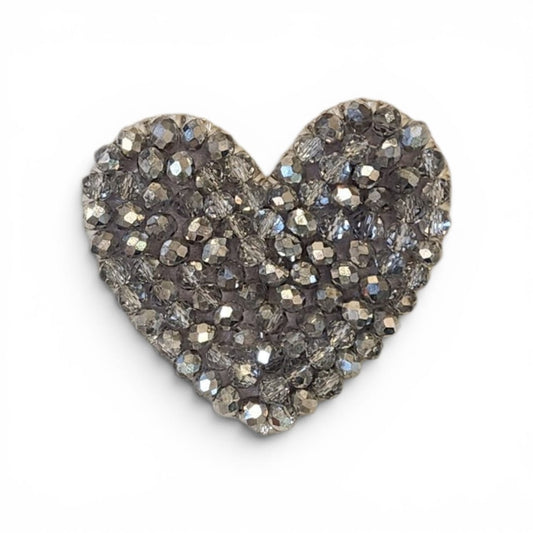 Mini corazon murano plateado