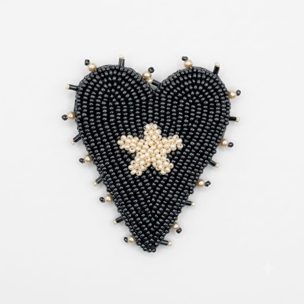 Corazon Estrella Borde Blanco con Acerina
