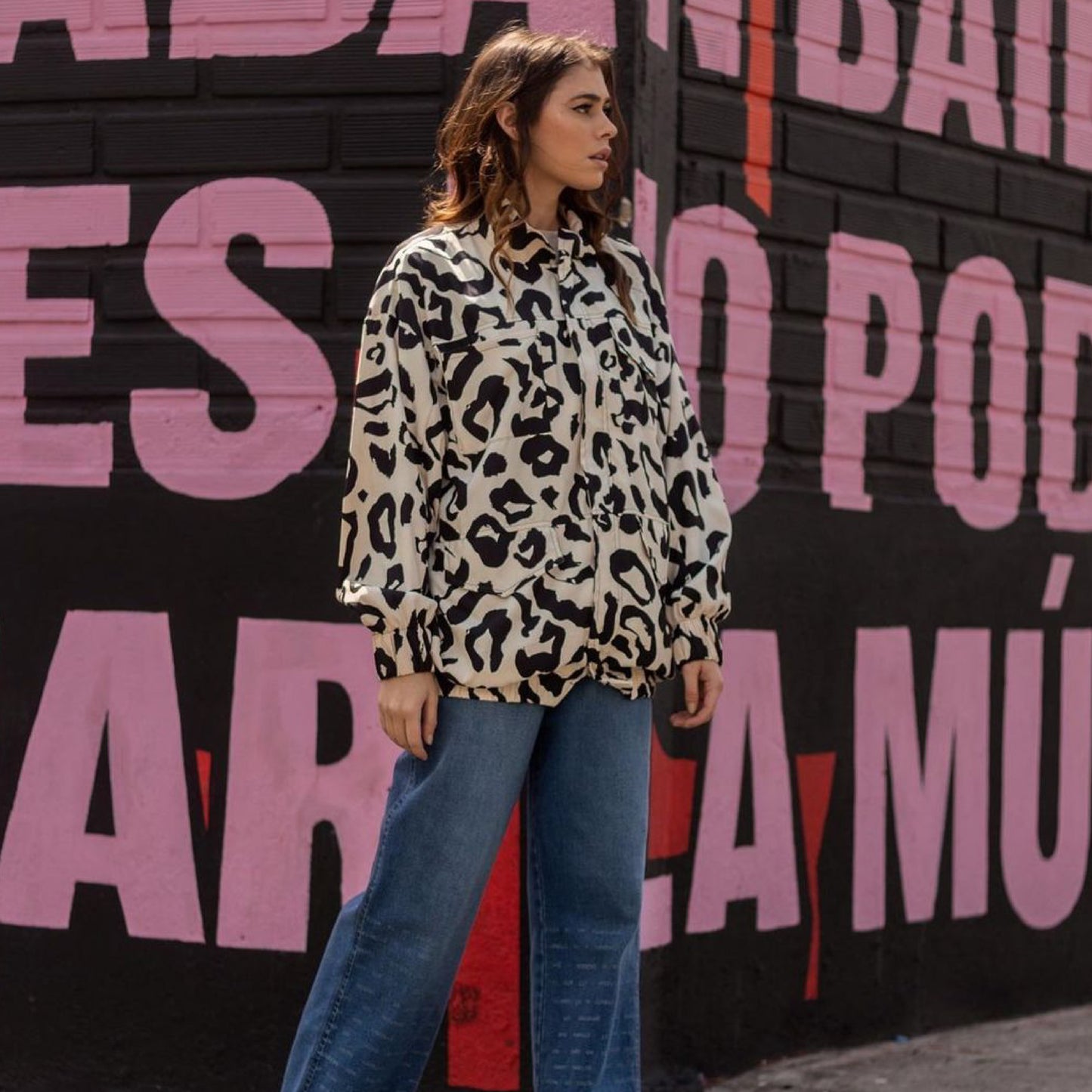 Chaqueta Leopardo B & W