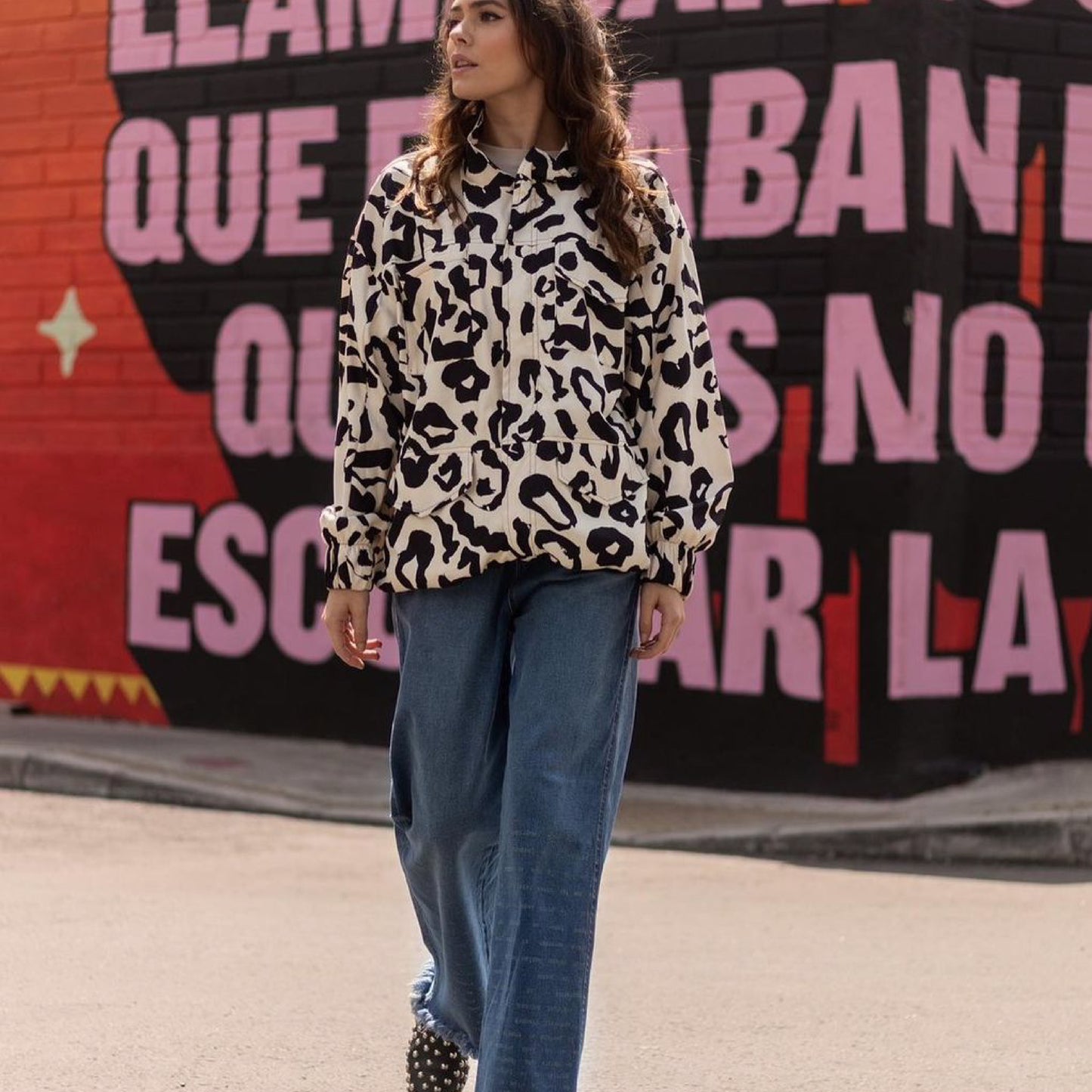 Chaqueta Leopardo B & W