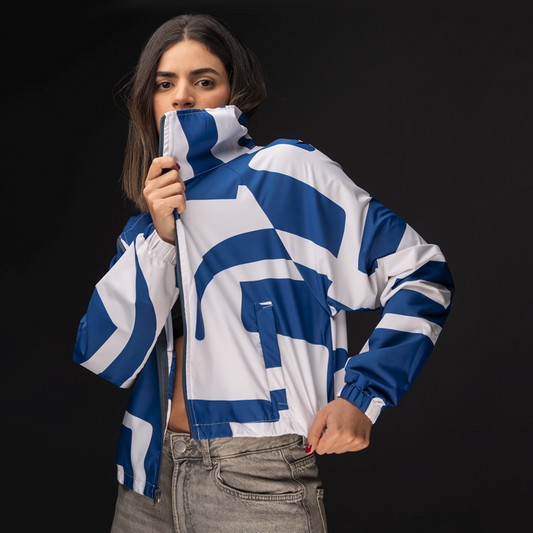 Rompevientos Cropped Blue City