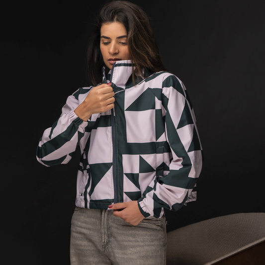 Rompevientos Cropped Casa Blanca