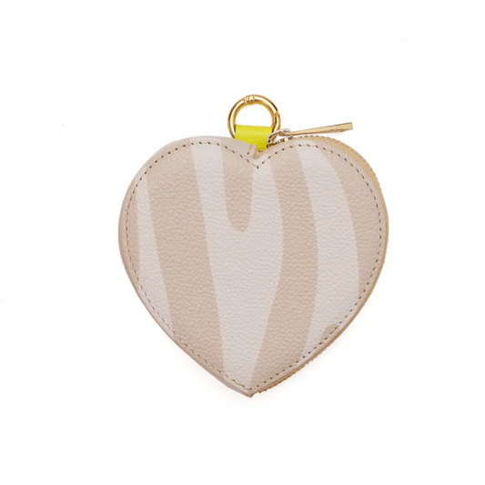 Micro Heart Fearless Cebra Beige