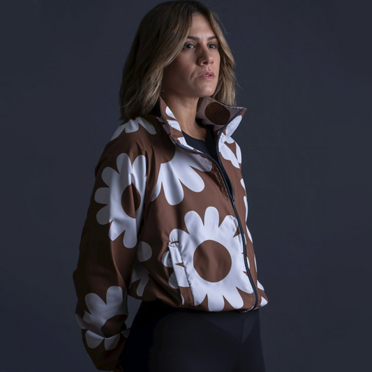 Rompevientos Cropped Blooming Beige