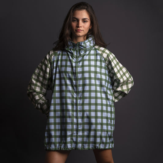 Rompevientos Oversize Cuadricula Ava