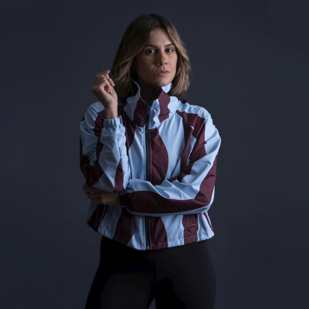 Rompevientos Cropped Go with the Flow Burgundy