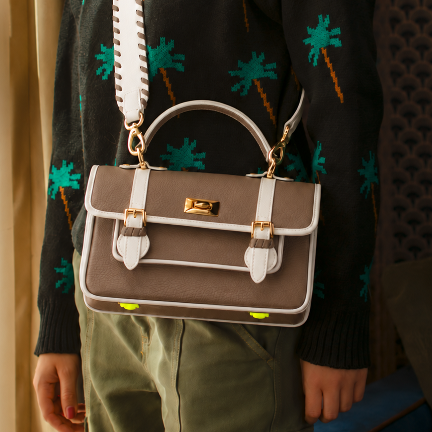 School Bag Taupe